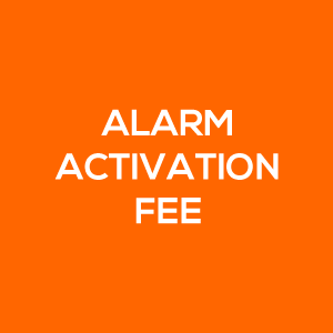 alarm activation fee
